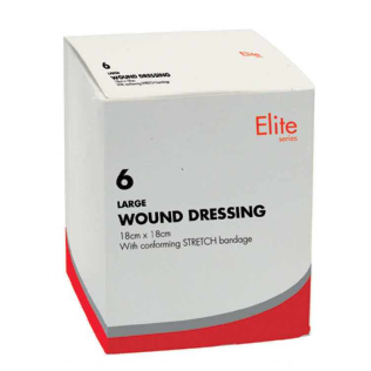 MediKit Large Wound Dressings Pack of Six Extra First Aid Contents