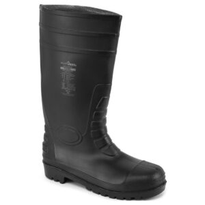 Portwest FW95 safety wellingtons in the colour black