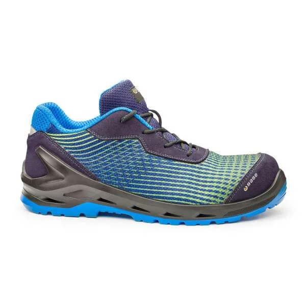 Base B1212 iCyber Trainers Safety Image Blue Fluo