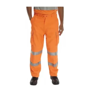 Beeswift B-seen High Visibility Orange Railspec Trousers Image