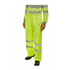 Beeswift B-seen High Visibility Traffic Trousers Yellow Image