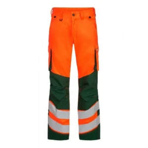Engel Recycled 2545 Safety Light Trousers OrangeGreen Image