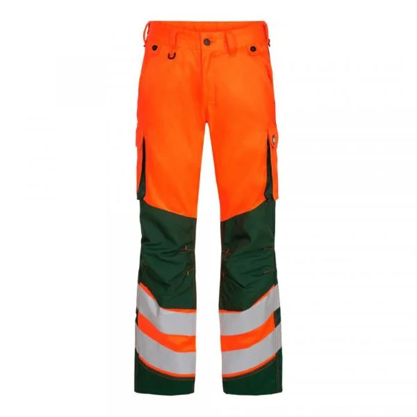 Engel Recycled 2545 Safety Light Trousers OrangeGreen Image