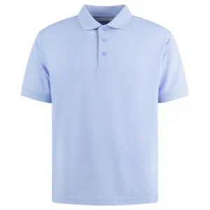 Kustom Kit KK403 Polo Light Heather Blue Front Product Image