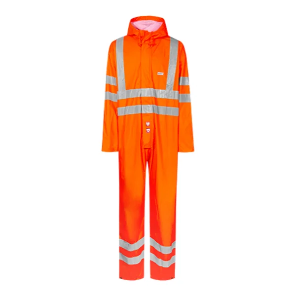 Lyngsoe FRLR57 Hi Vis Coverall Orange Image