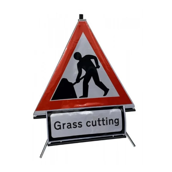 Peerless Roll up Safety Sign Kit for Grass Cutting Image
