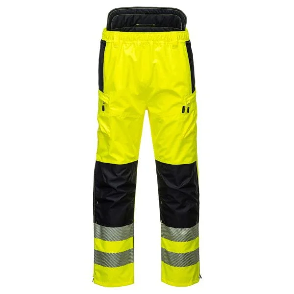 Portwest PW342 Hi Vis Extreme Rain Trousers Orange Yellow Product Image