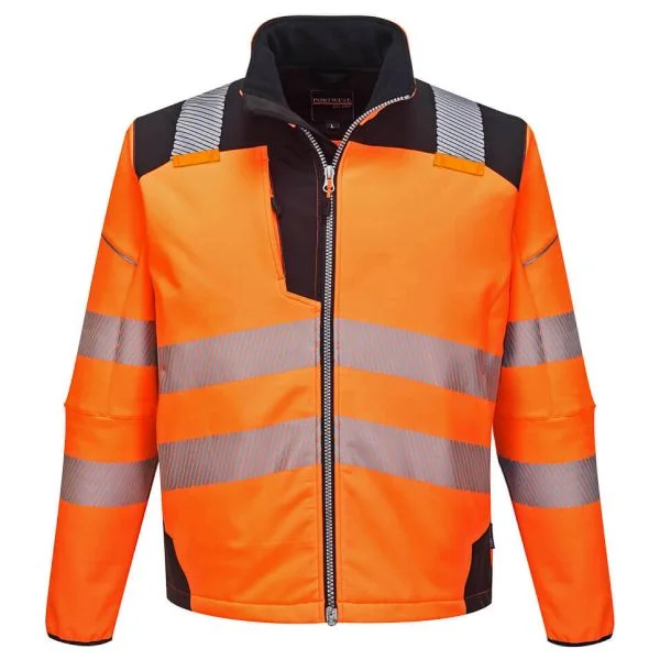 Portwest T402 PW3 Softshell Orange Black Product Image