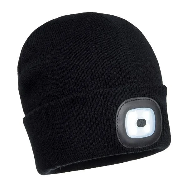 Rechargeable LED Torch Beanie Hat Image