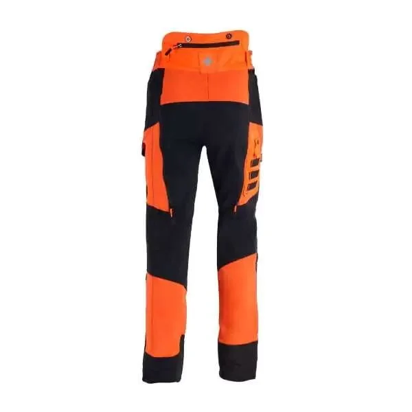 Solidur INPA Infinity Chainsaw Trousers Image Orange Back