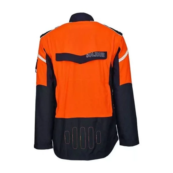 Solidur INVE INFINITY Jacket Removable Sleeves Image Orange Back