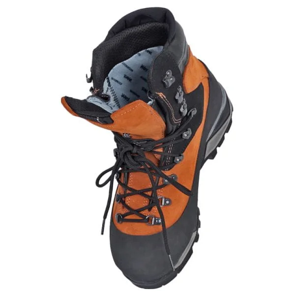 Solidur LOGWOOD Chainsaw Boots Bombay Brown Top Product Image