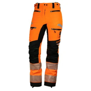 Solidur ULTRALIGHT 1C ladies chainsaw trousers in the colour hi-vis orange Product Image