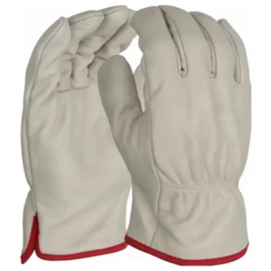 Ultimate GLUD-V2 leather drivers gloves in the colour white Product Image