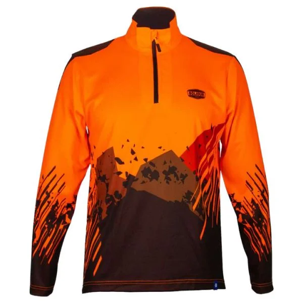 Solidur TSSM long sleeve t-shirt in the colour orange Product Image