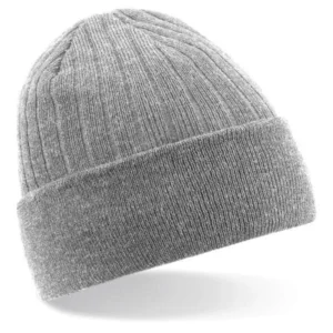 Beechfield B447 Thinsulate beanie hat in the colour heather grey Product Image
